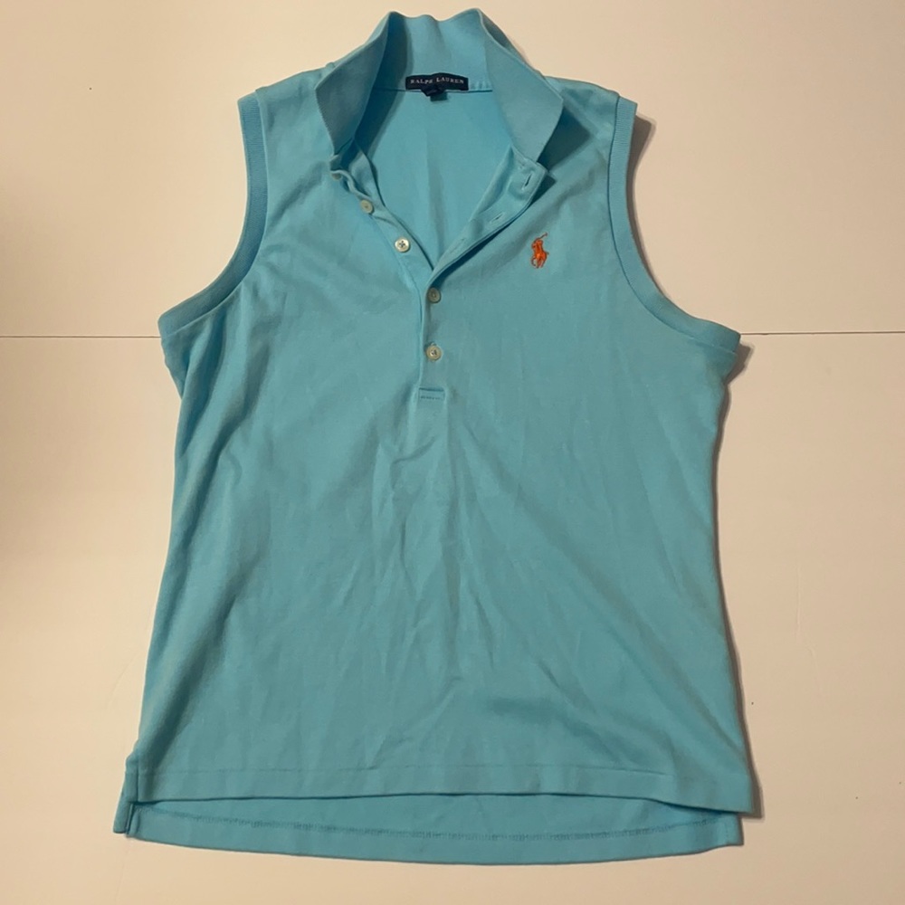 Light Blue Ralph Lauren sleeveless polo